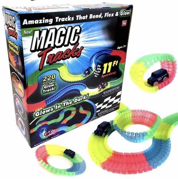 Меджик тракс 220 части светеща писта MAGIC TRACKS количка кола игра