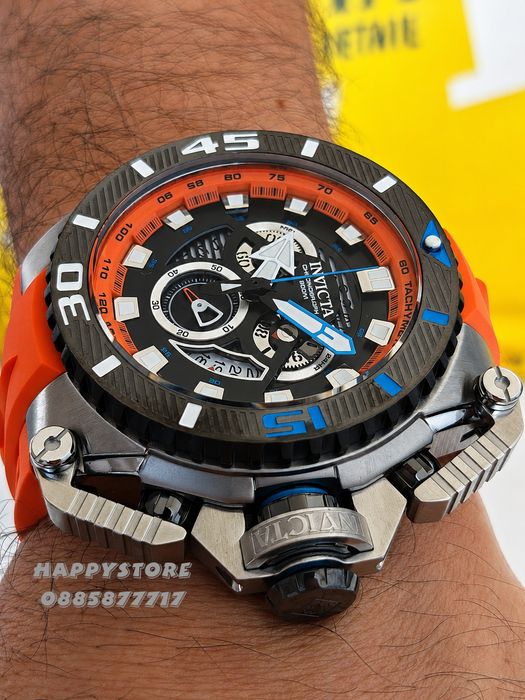 INVICTA Optimus Orange 66 mm, Инвикта нов мъжки часовник
