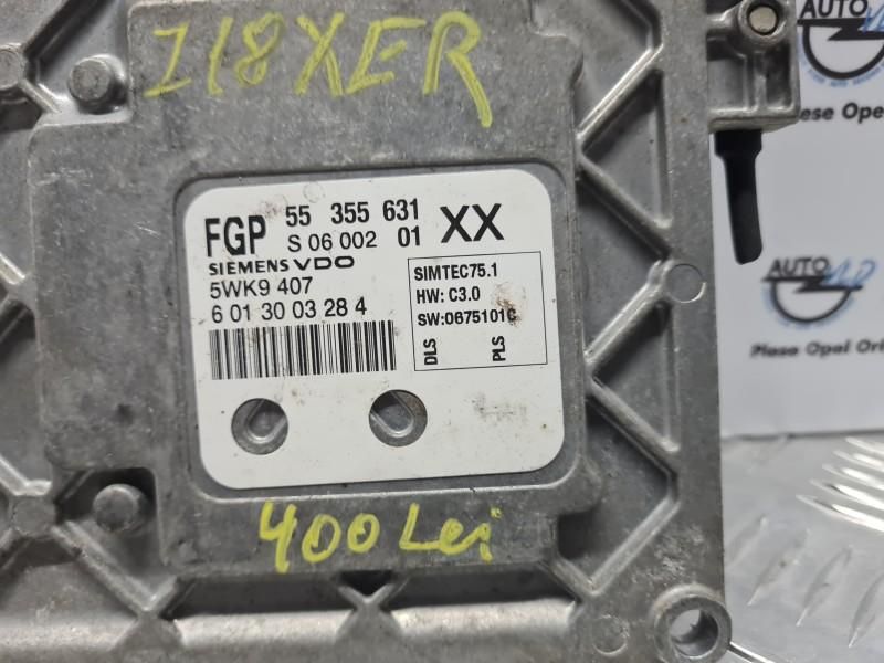 Calculator motor ECU Smtec 75.1 Opel Signum 1.8i 125 cp 92 kw Z18XER