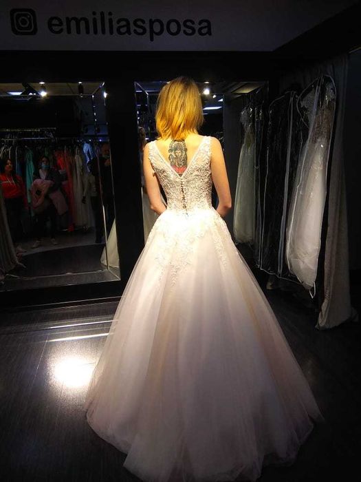 Нежное свадебное платье