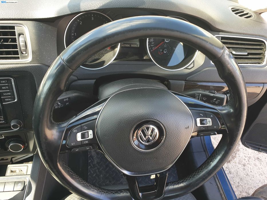 Volan Piele 3 Spite cu Comenzi FARA Airbag Volkswagen Jetta 4 FL Facelift 2014 - 2018 [K7579]