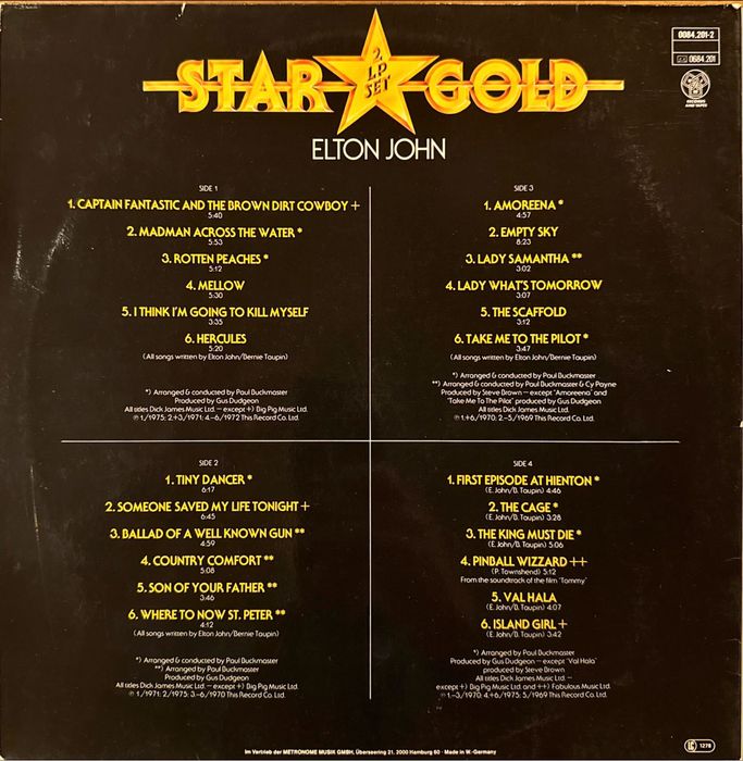 Elton John – Star Gold (2 LP) | VG / VG