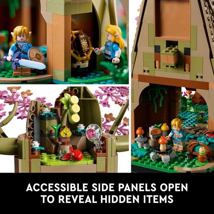 LEGO Легендата за Зелда, Страхотно дърво Деку 2 в 1, 77092, 2500 части