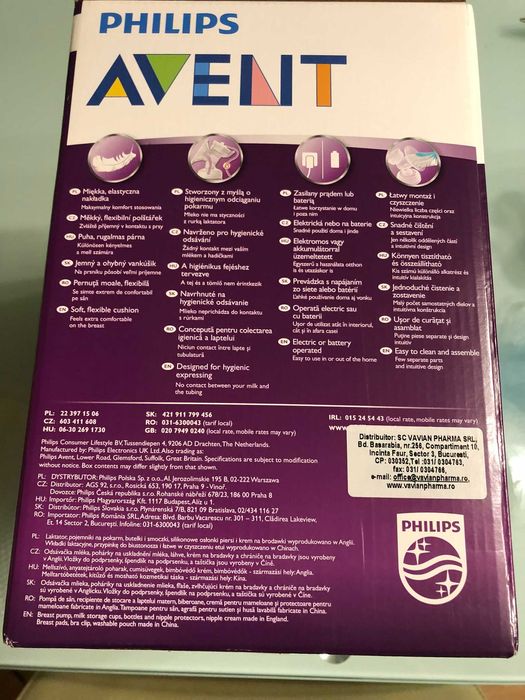 Vand Pompa de san electrica cu biberon Philips Avent SCF332