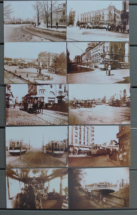 Lot de 70 cărți poștale - istoria transportului în București