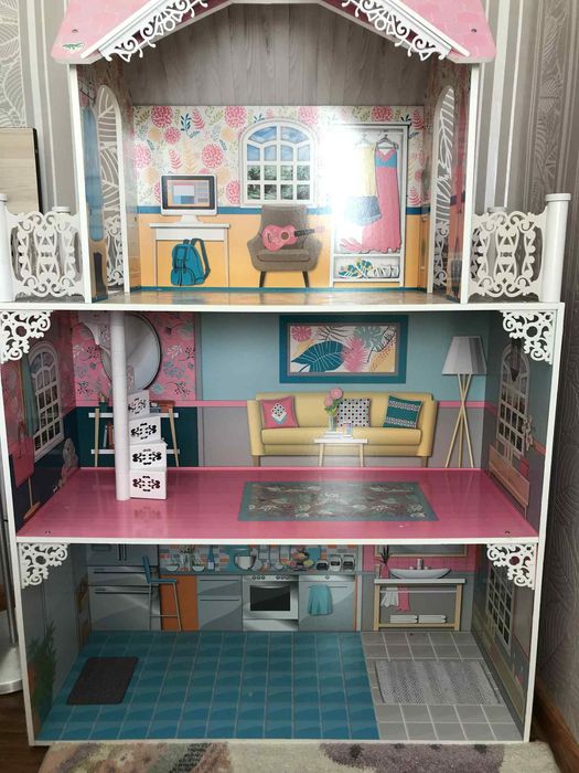 Куклена къща за барби кукли 123/80