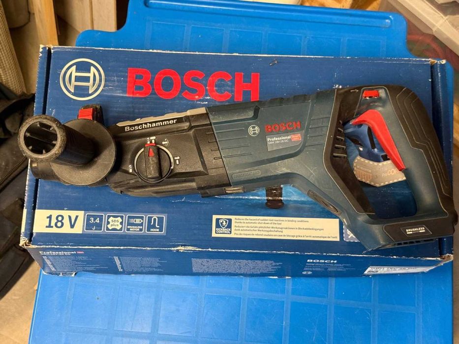 Ciocan rotopercutor Bosch GBH 18V-28 DC 3.4J SDS-plus, cutie, solo