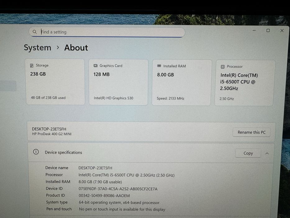 Laptop Lenovo ThinkPad 13 i5-7200u gen 7 ,16GB DDR4, SSD