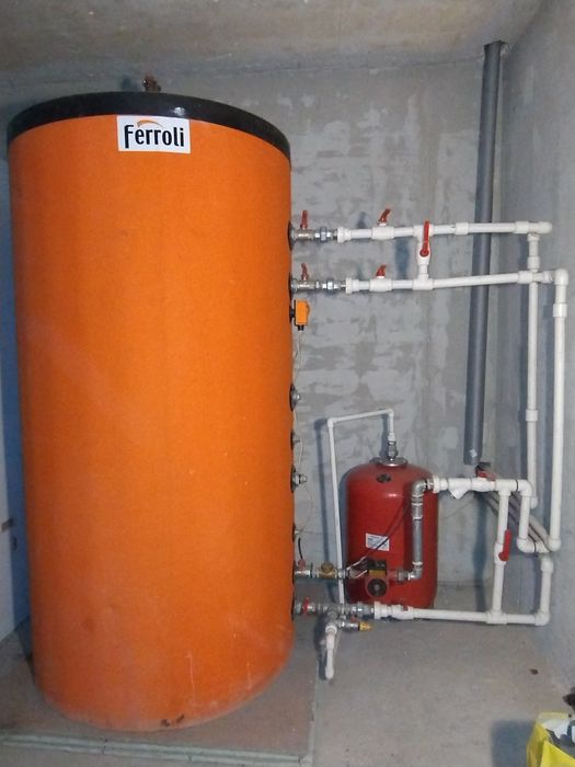 Puffer Ferroli  800 litri  Vas expansiune, Pompa circulatie, Termostat