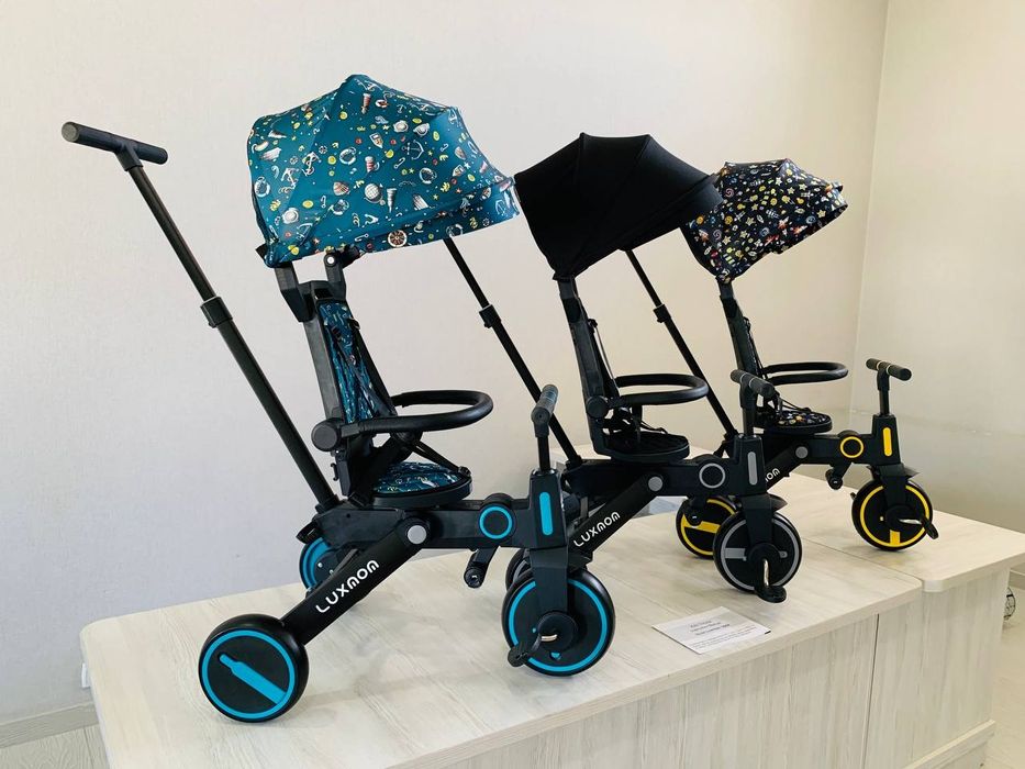 Складная велоколяска трансформер 2в1