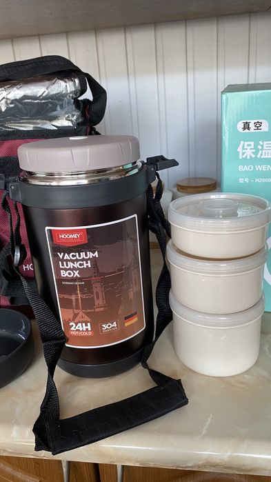 Ланч бокс с термо сумкой для обедов (новый)