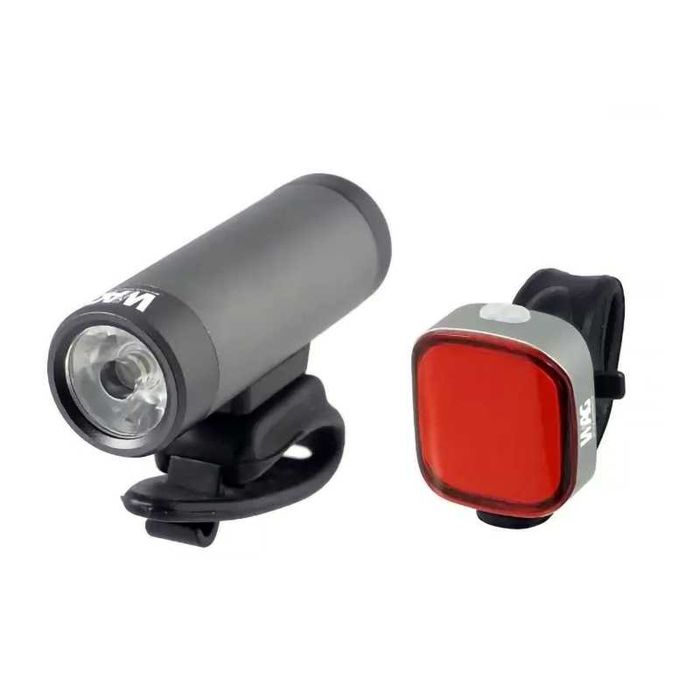 Комплект LED светлини за велосипед WagBike USB, Акумулаторни, Фар/Стоп