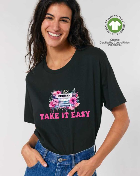 Тениски с надпис Take it Easy