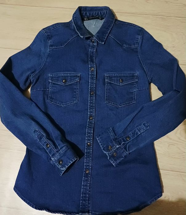 Zara Зара джинсовая рубашка