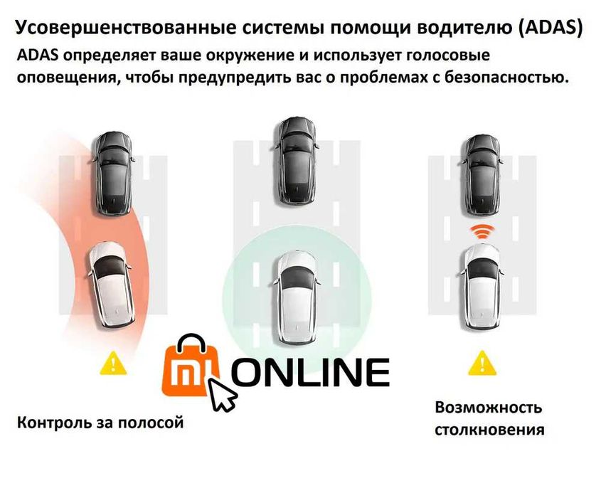 Видеорегистратор Автомобильный Xiaomi 70mai A500S DVR + rear cam RC06