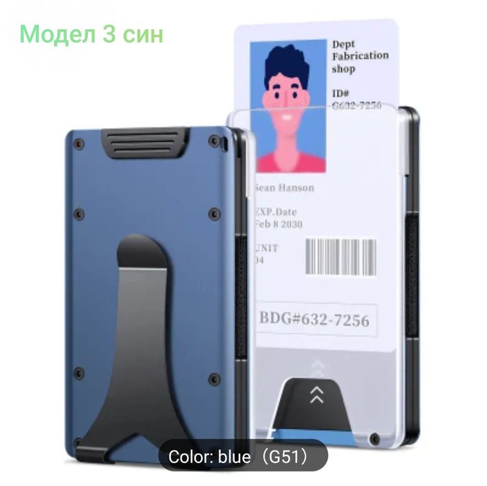 Нови Модели *RFID* Кардхолдър / Портфейл - компактен дизайн !!!