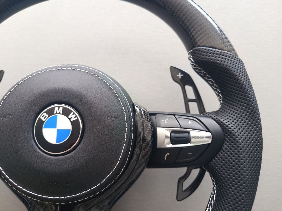 Карбонови М волан  BMW  F10 F11 F07 F12 F13 F32 F30 F36 F33 F48 F25 F15 F16 идр