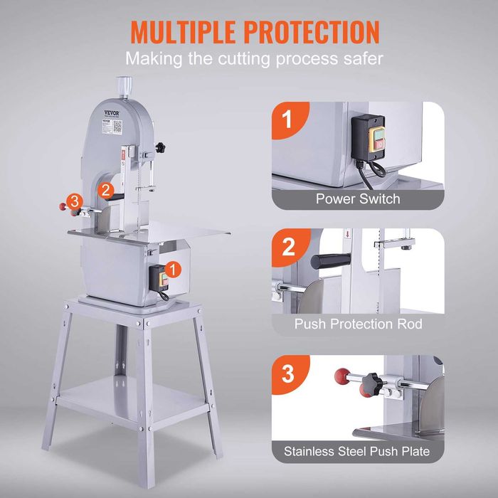 Fierastrau oase profesional 1500W, inox, 300kg/h, cu piese NOU