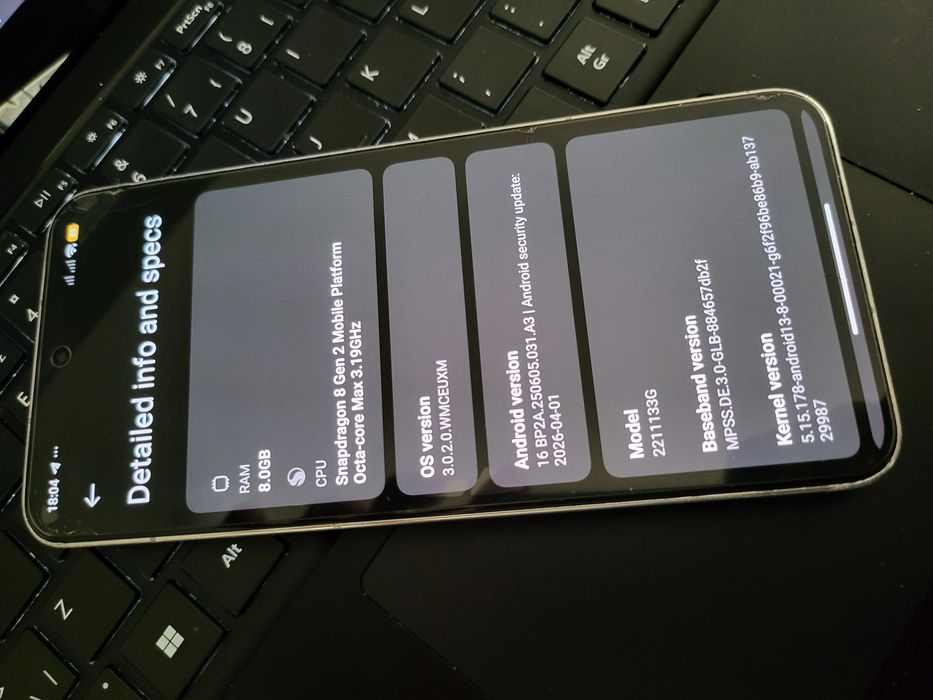 Xiaomi MI 13 Snapdragon 8 Gen 2 5G dual sim + eSim,  Leica 50mpx