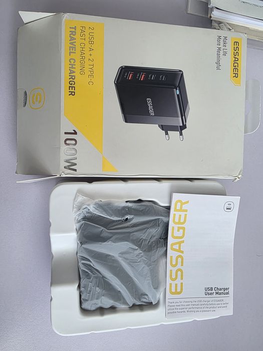 Зарядно Essager 100W-оригинално, ново