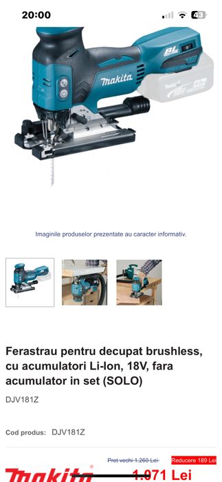 Pendular Makita DJV 181-Sigilat