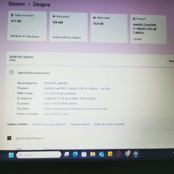 Laptop Lenovo i7