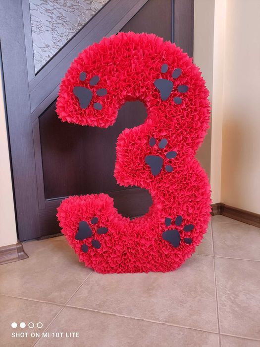 Обемна цифра 3 за рожден ден