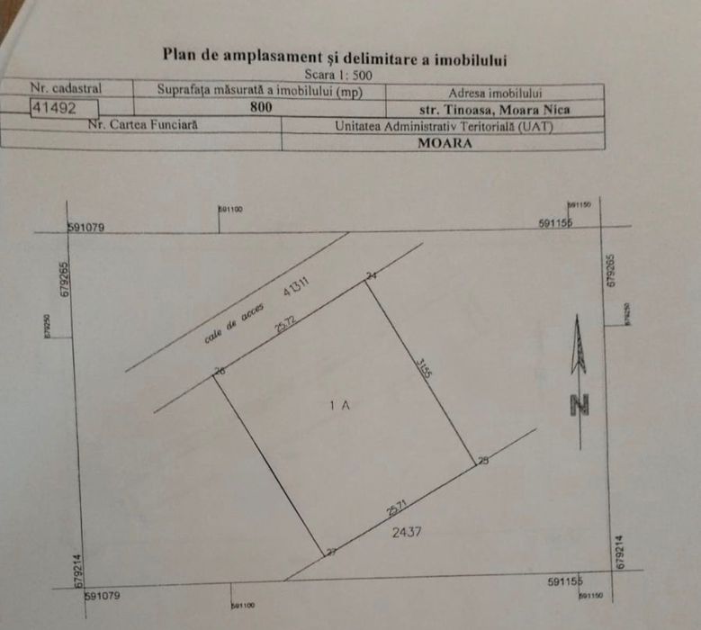 De vânzare teren intravilan în Moara