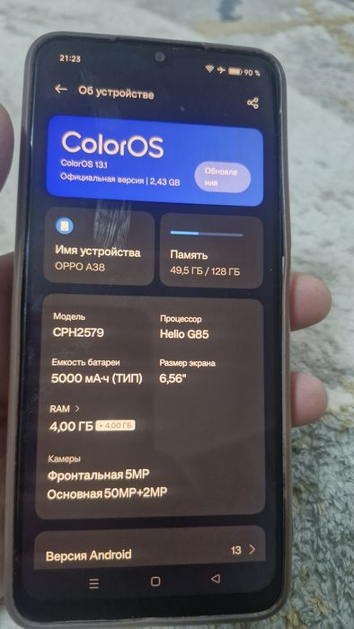 OPPO A38 в хорошем состоянии