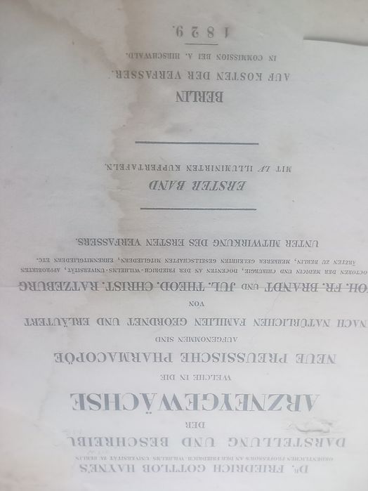 Vând dicționar plante medicinale în limba germană  din  anul 1829