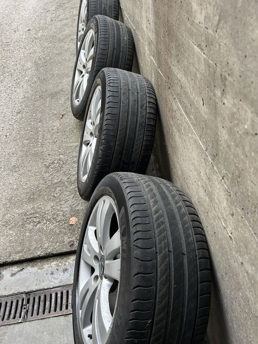 Jante 17 cu anvelope de vara 5x112 mercedes/skoda/vw/audi