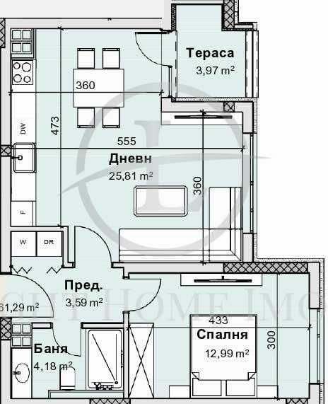 Продава се Двустаен апартамент в Пловдив, Остромила - 71 кв.м за 1193 €/кв.м - Снимка #4