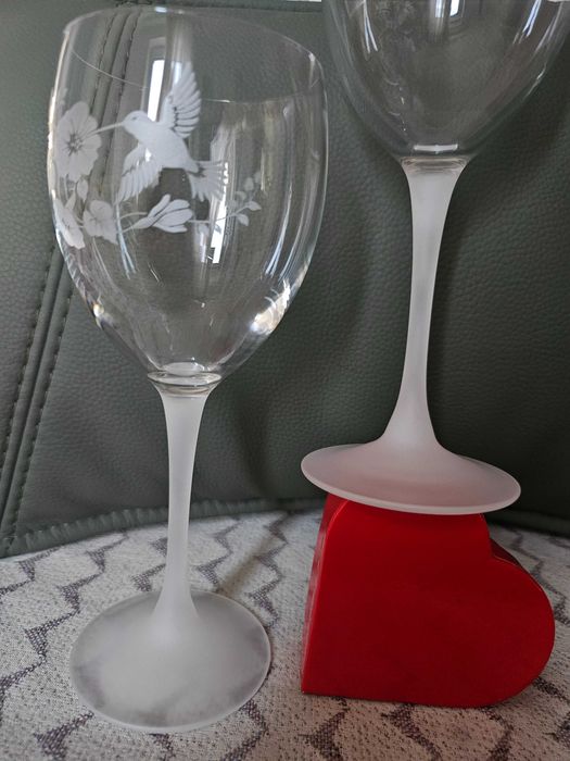 Сватбени чаши с колибри 2 бр