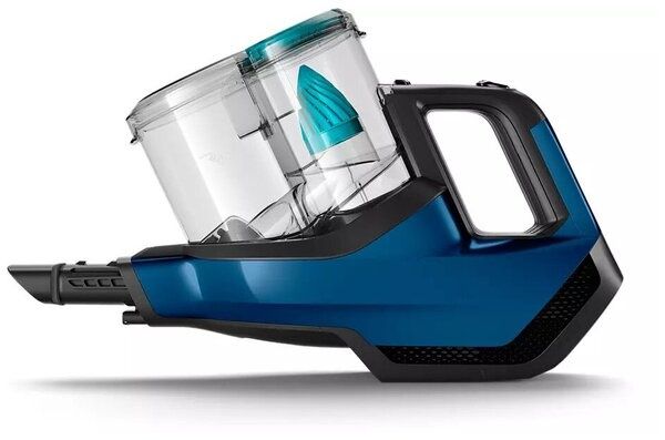Вертикальный беспроводной пылесос Philips FC6718/01, цвет черный/синий