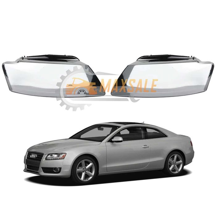 Капаци фарове Audi A5 DS (09-11) фар ауди а5 дс комплект стъкло крушка