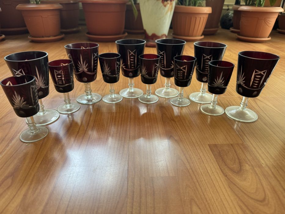 Vand set pahare rubin