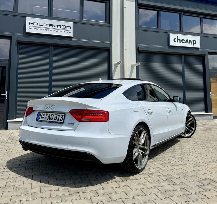 Audi A5 Competition • Quattro • Distronic • Trapă • alb perlat • 2.0 TDi - 190 CP • 06.2015