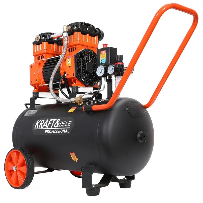Compresor aer, fara ulei, capacitate 50 litri, 2200 W, silentios, 10