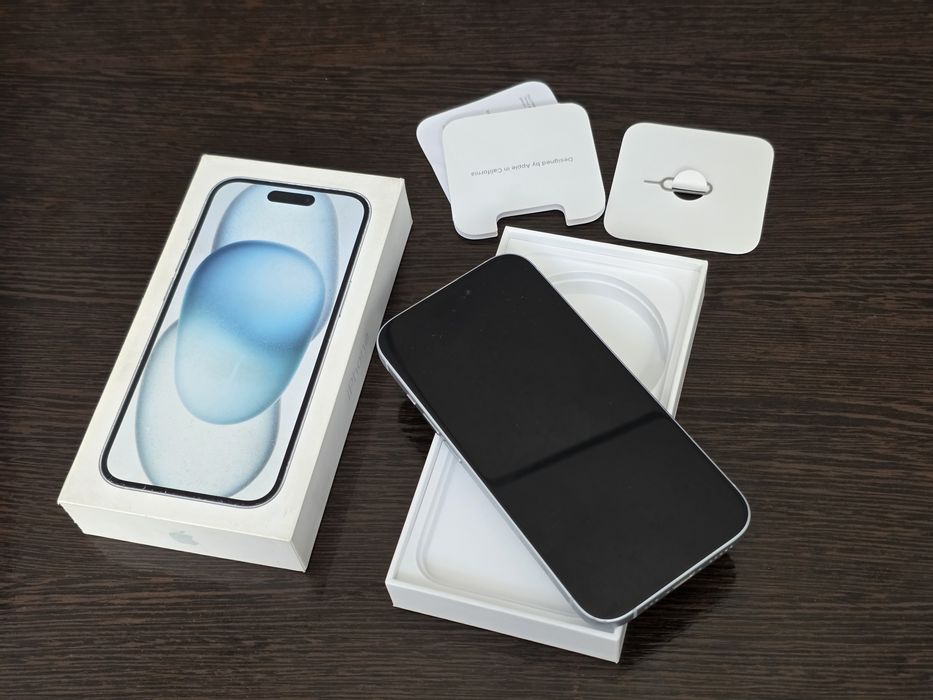 IPhone 15 128Gb б/у (голубой)