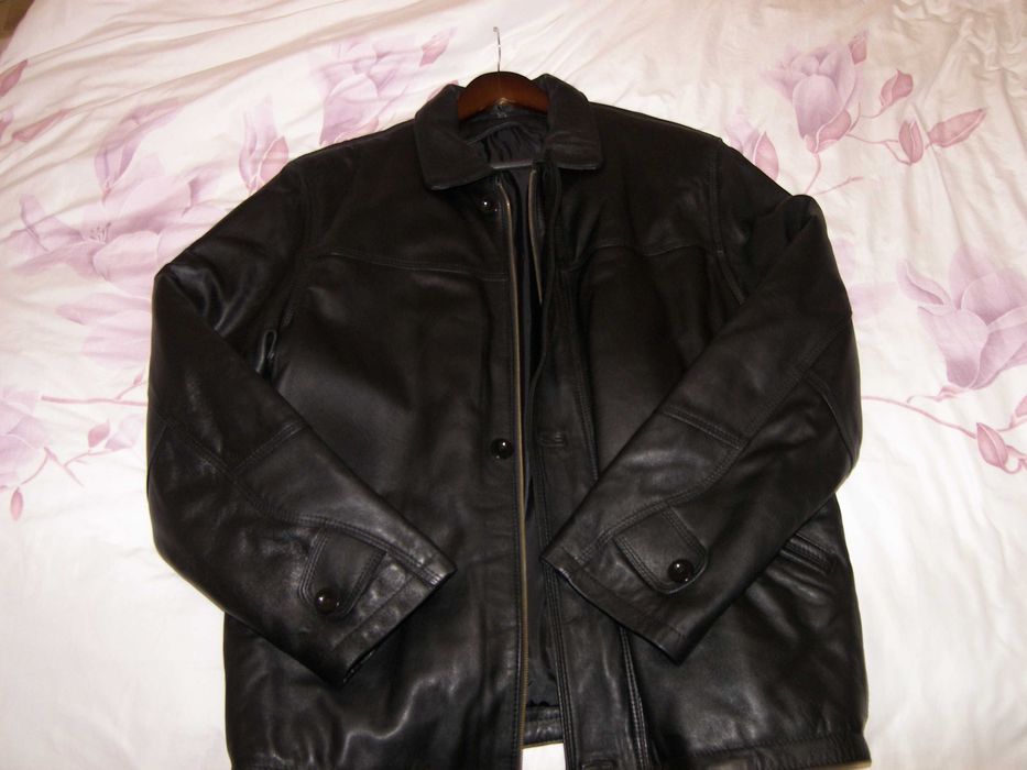 Haina barbati din piele XXL