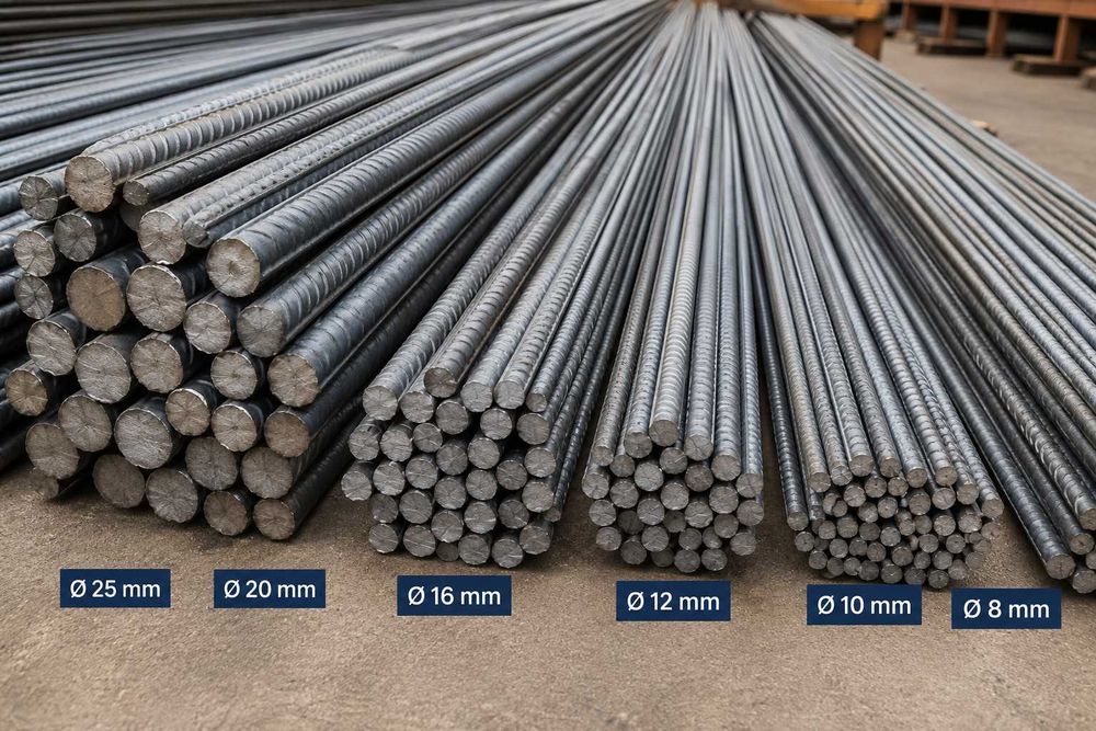 Fier Beton B500B , toate diametrele disponibile