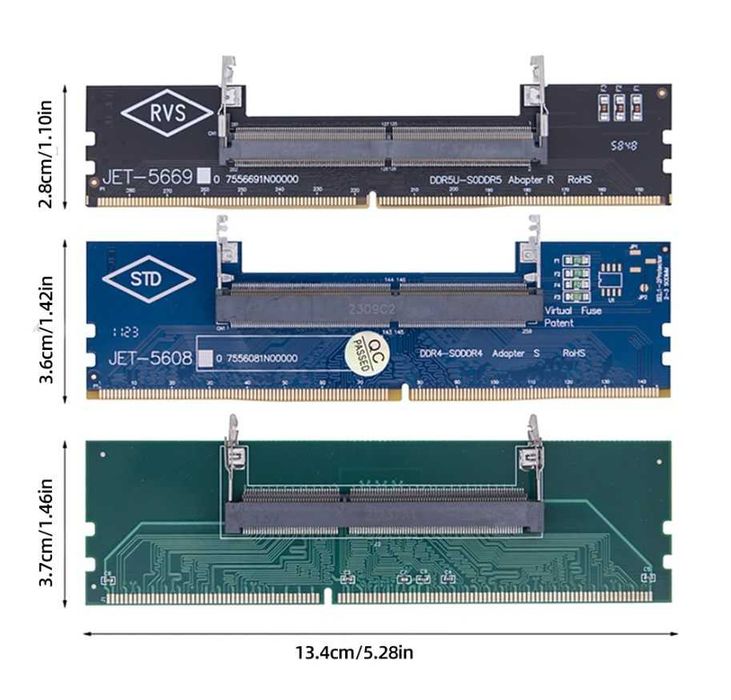 Adaptor DDR3 DDR4 DDR5 sodim laptop la calcalulator