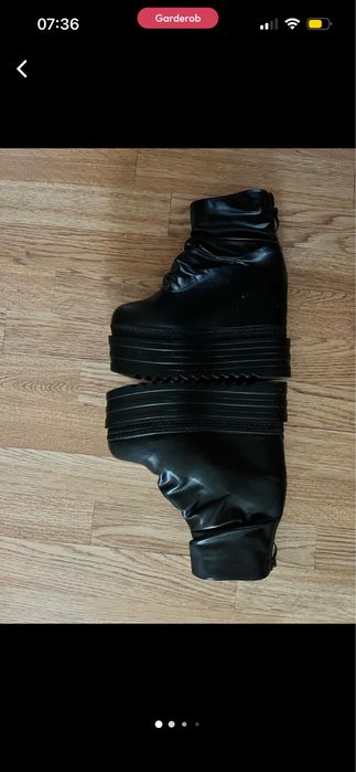 Ботильоны на массивной платформе с эффектом “slouch”