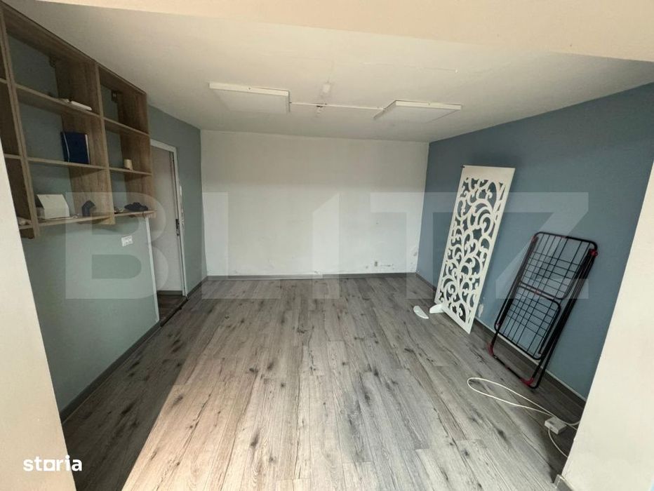 Spatiu comercial, 100 mp cladire, 200 mp curte/parcare, zona Frumoasa