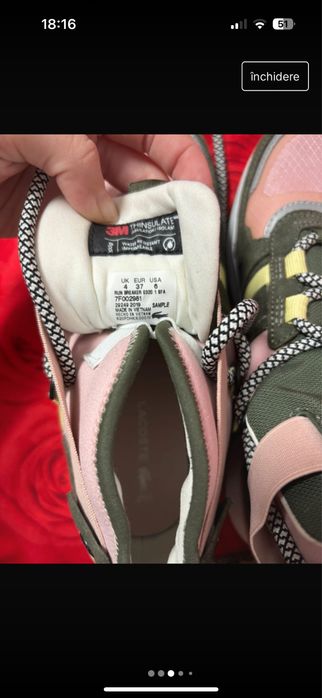 adidasi/ghete dama Lacoste Run Breaker, 37