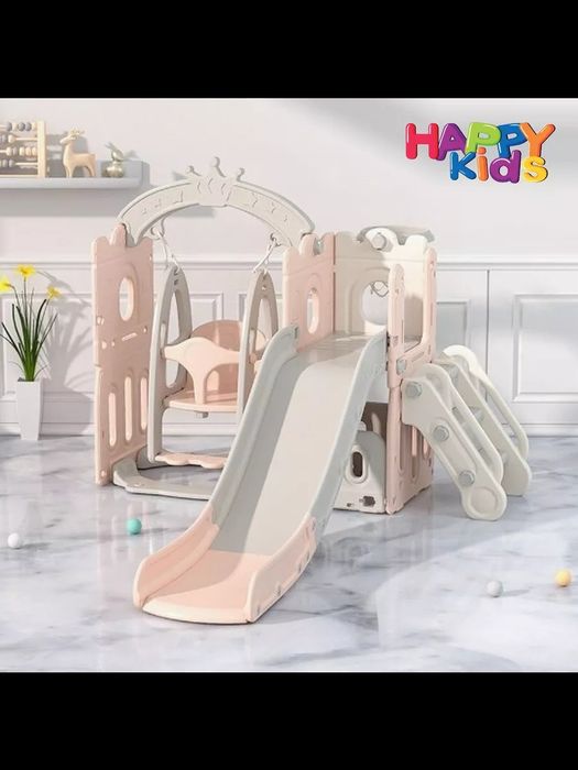 Детская горка и качели Боллар батут