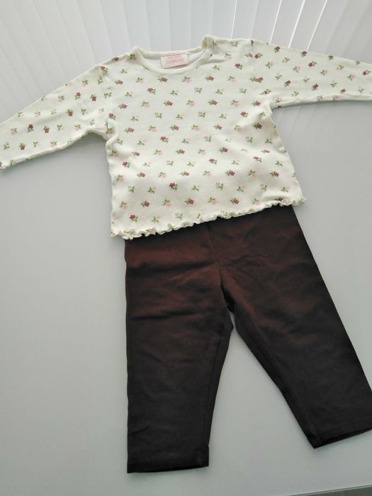 Дънки, блузка+ чантичка за момиче на 1-1,5 годинки-19лв