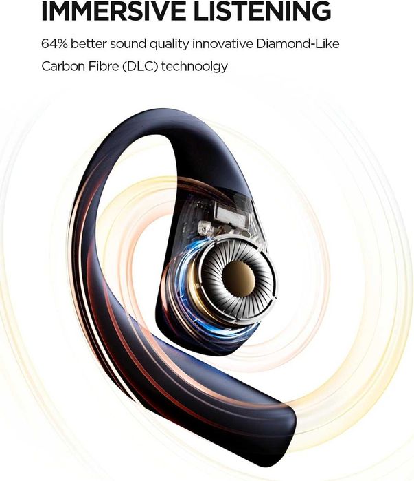 1MORE S70 Слушалки с отворено ухо, Bluetooth, Balance AIR+, IPX5