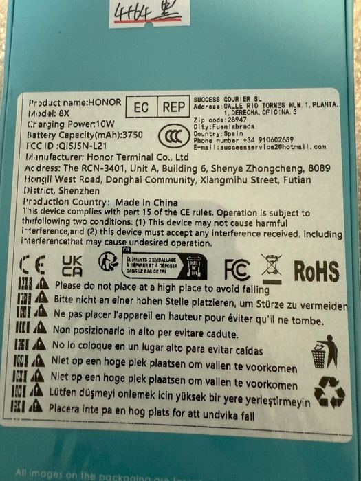 Honor 8x smartphone