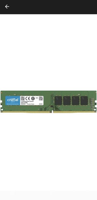 RAM Crucial 16gb, DDR4, 3200MHz, PC